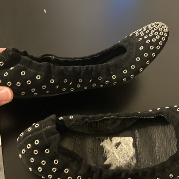 See by Chloe studded grommet ballet flats shoes 35.5 5.5 eyelet - Picture 4 of 8